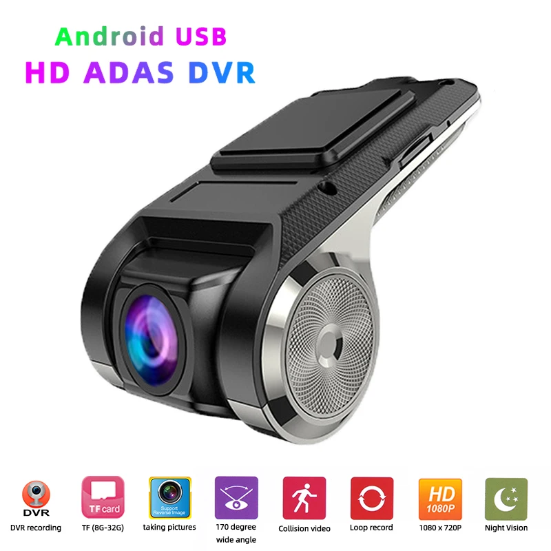 1080P HD Car DVR Digital Video Recorder Android USB Hidden Night Vision Camera 170° Wide Angle Car Driving Recorder ADAS Sensor
1080P HD Car DVR Digital Video Recorder Android USB Hidden Night Vision Camera 170° Wide Angle Car Driving Recorder ADAS Sensor