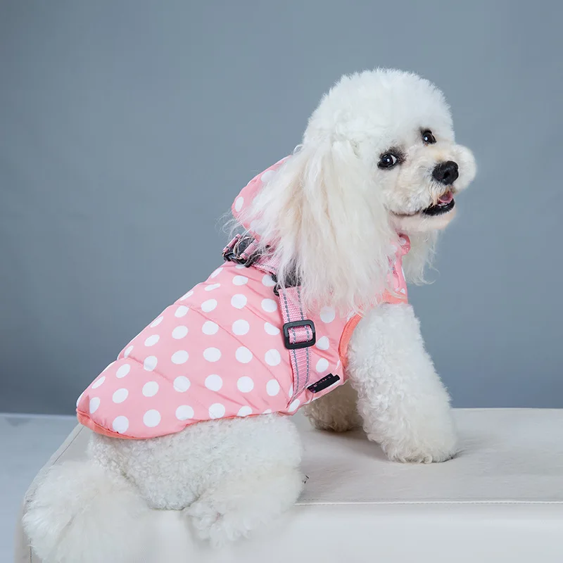 Winter Reflective Dog Coat Pet Warm Hooded Dot design Vest Waterproof Dog Clothing Vest For Small Medium Large Dogs
Winter Reflective Dog Coat Pet Warm Hooded Dot design Vest Waterproof Dog Clothing Vest For Small Medium Large Dogs