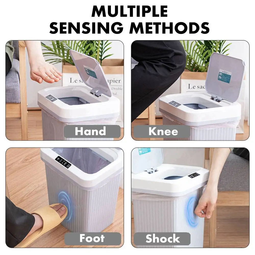 16L Smart Automatic Sensor Dustbin Trash Can USB Rechargeable Induction Waste Bin Rubbish Can Home Living Room Garbage Bucket 
16L Smart Automatic Sensor Dustbin Trash Can USB Rechargeable Induction Waste Bin Rubbish Can Home Living Room Garbage Bucket