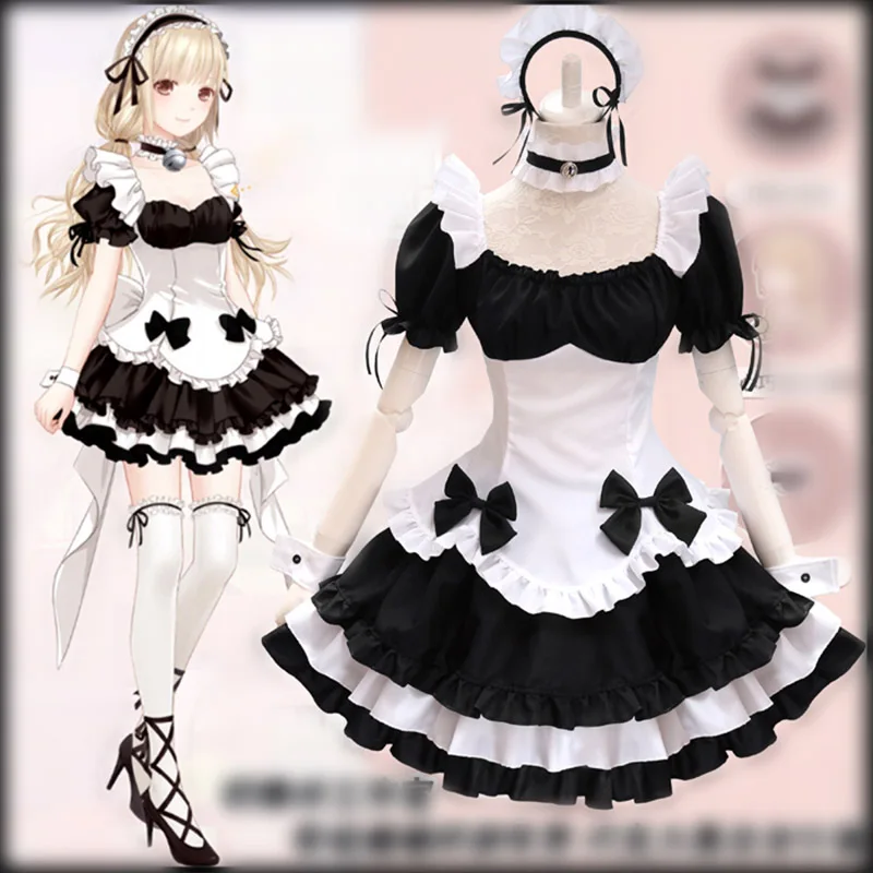 Anime Black Maid Costumes French Bowknot Maid Skirt Girls Woman Amine Cosplay Costume Waitress Party Costumes
Anime Black Maid Costumes French Bowknot Maid Skirt Girls Woman Amine Cosplay Costume Waitress Party Costumes
