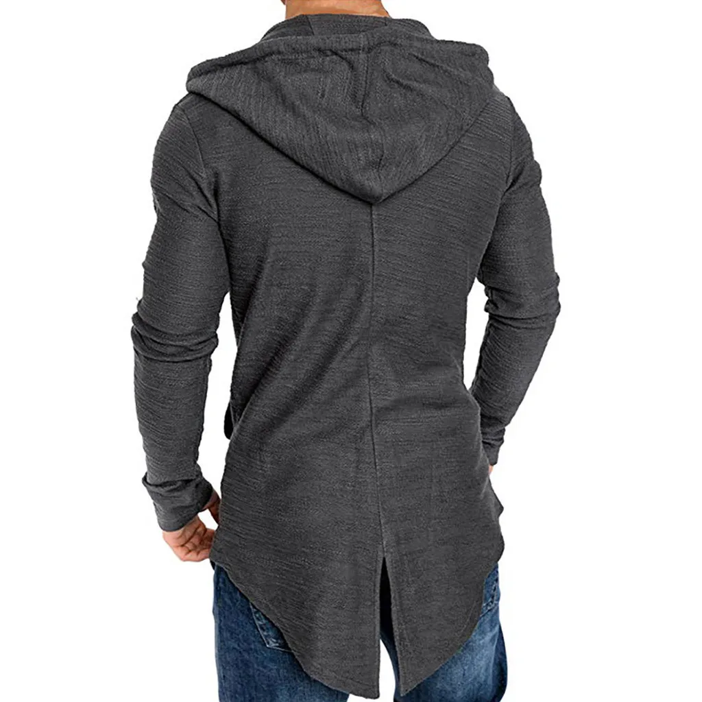 Men's Splicing Hooded Jacket Casual Solid Trench Coat Oversize Long Jackets Men Cardigan Streetwear Male Outwear Coat
Men's Splicing Hooded Jacket Casual Solid Trench Coat Oversize Long Jackets Men Cardigan Streetwear Male Outwear Coat