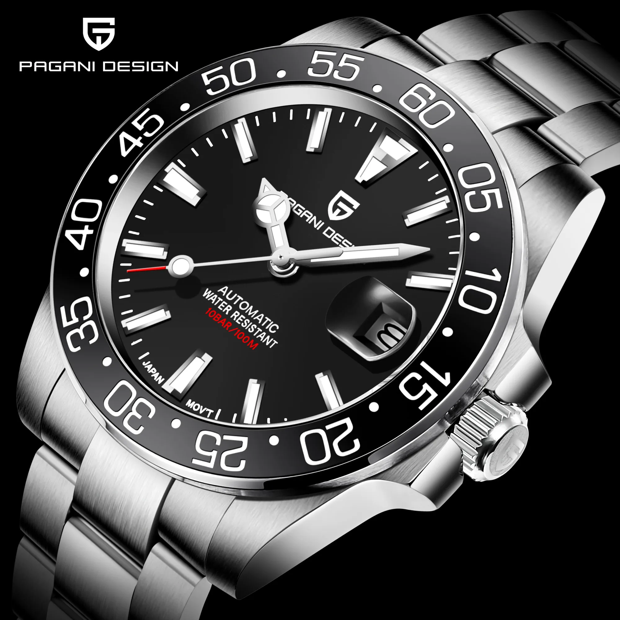 Pagani Design 2021 New Fashion Luxury Men Automatic Busines Mechanical Watch Stainless Steel Luminous Pointer Watch Reloj Hombre
Pagani Design 2021 New Fashion Luxury Men Automatic Busines Mechanical Watch Stainless Steel Luminous Pointer Watch Reloj Hombre
