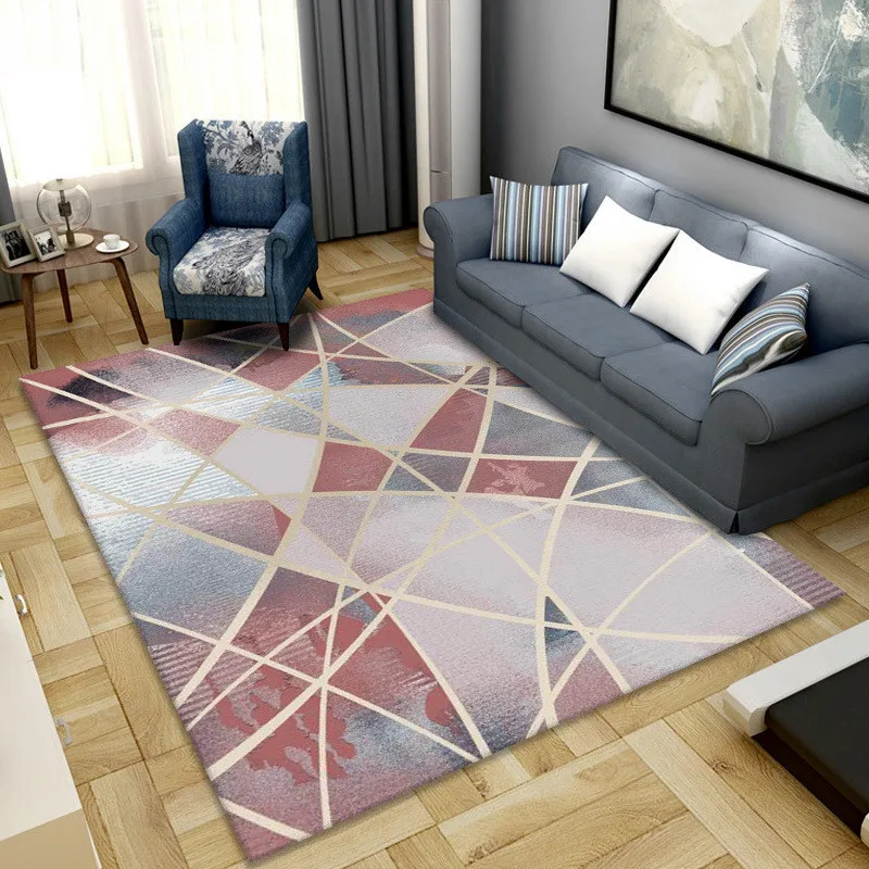 Geometric Anti-slip Carpet Indoor Printed Decoration Area Rugs Living Room Bedroom Bedside Bay Window Sofa Floor Decor Mat
Geometric Anti-slip Carpet Indoor Printed Decoration Area Rugs Living Room Bedroom Bedside Bay Window Sofa Floor Decor Mat