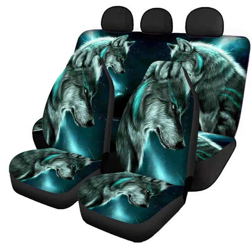 3D Wolf Pattern 4pcs/set Front&Rear Car Seat Cover Cool Anime Printed Automotive Interior Accessories Car Seat Protector for Men
3D Wolf Pattern 4pcs/set Front&Rear Car Seat Cover Cool Anime Printed Automotive Interior Accessories Car Seat Protector for Men