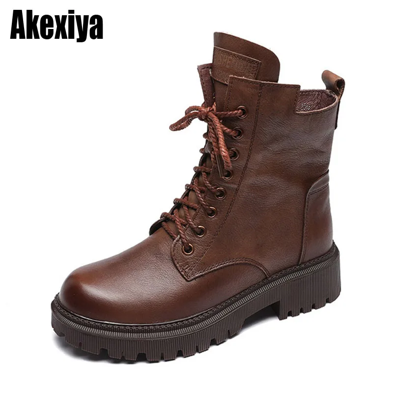 Genuine Leather Rubber Boots Ladies Platform Wedges Shoes for Women Lace Up Solid Retro Female High Heel Botas Mujer 2021
Genuine Leather Rubber Boots Ladies Platform Wedges Shoes for Women Lace Up Solid Retro Female High Heel Botas Mujer 2021