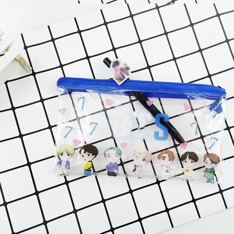 Kpop Bantan Boys Map Soul Of 7 Pencil Case PVC Makeup Bag Transparent Storage Bag School Office Tools Supplies
Kpop Bantan Boys Map Soul Of 7 Pencil Case PVC Makeup Bag Transparent Storage Bag School Office Tools Supplies