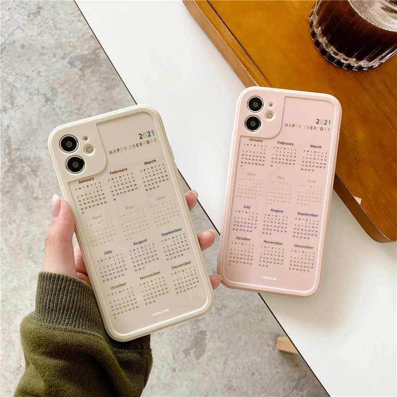 INS Fashion 2021 Calendar Glossy Phone Case For iphone 11 Pro Max 12 Mini 12 Pro XR XS Max X 7 8 Plus Soft TPU Back Cover Case
INS Fashion 2021 Calendar Glossy Phone Case For iphone 11 Pro Max 12 Mini 12 Pro XR XS Max X 7 8 Plus Soft TPU Back Cover Case