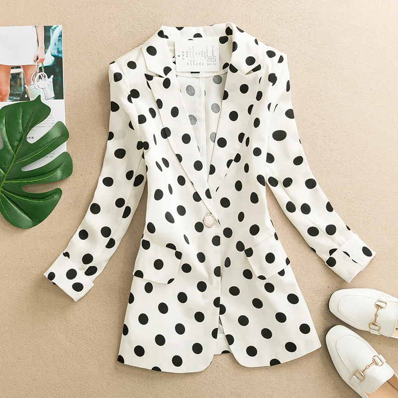 2021 New women Dots blazer female long sleeve elegant jacket ladies business blazer formal suits
2021 New women Dots blazer female long sleeve elegant jacket ladies business blazer formal suits