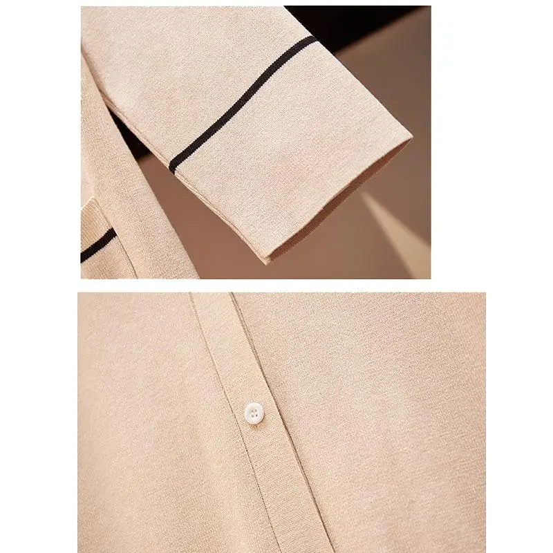 L-4XL Autumn Winter Large Size Knitted Long Women Dress Single-breasted Long Sleeve Plus Size Dress Cardigan Pocket Casual Dress
L-4XL Autumn Winter Large Size Knitted Long Women Dress Single-breasted Long Sleeve Plus Size Dress Cardigan Pocket Casual Dress