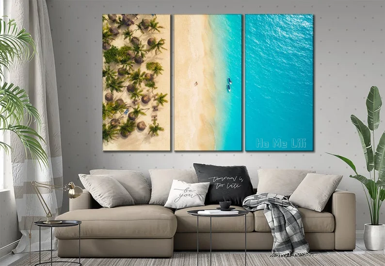 Пляжная холщовая Настенная картина с аэрометром
Пляжная холщовая Настенная картина с аэрометром