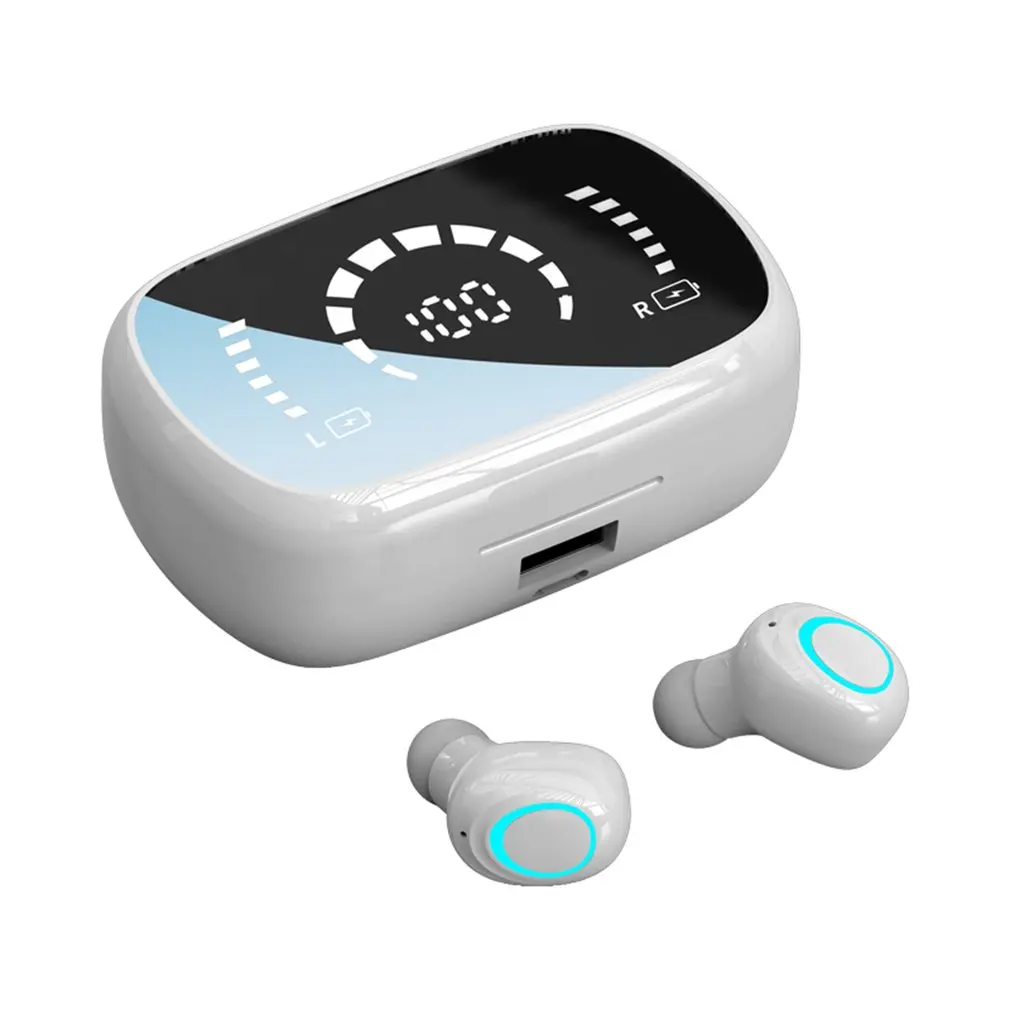 TWS Bluetooth-compatible 5.0 Earphones 3500mAh Charging Box Wireless 9D Stereo Sports Waterproof Earbuds Headsets With Mic
TWS Bluetooth-compatible 5.0 Earphones 3500mAh Charging Box Wireless 9D Stereo Sports Waterproof Earbuds Headsets With Mic