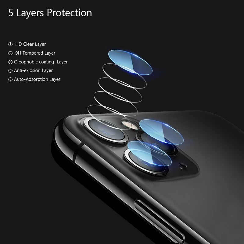 2 в 1 iphone закаленное стекло для 11 Pro Max камера защитная пленка защитное на X XR XS