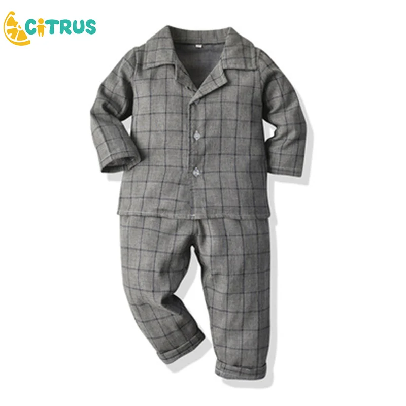 Boys Girls Pajamas Autumn Children's Clothing Kid's Home Service Comfortable Long-Sleeved Shirt Trousers Two-Piece Suit
Boys Girls Pajamas Autumn Children's Clothing Kid's Home Service Comfortable Long-Sleeved Shirt Trousers Two-Piece Suit
