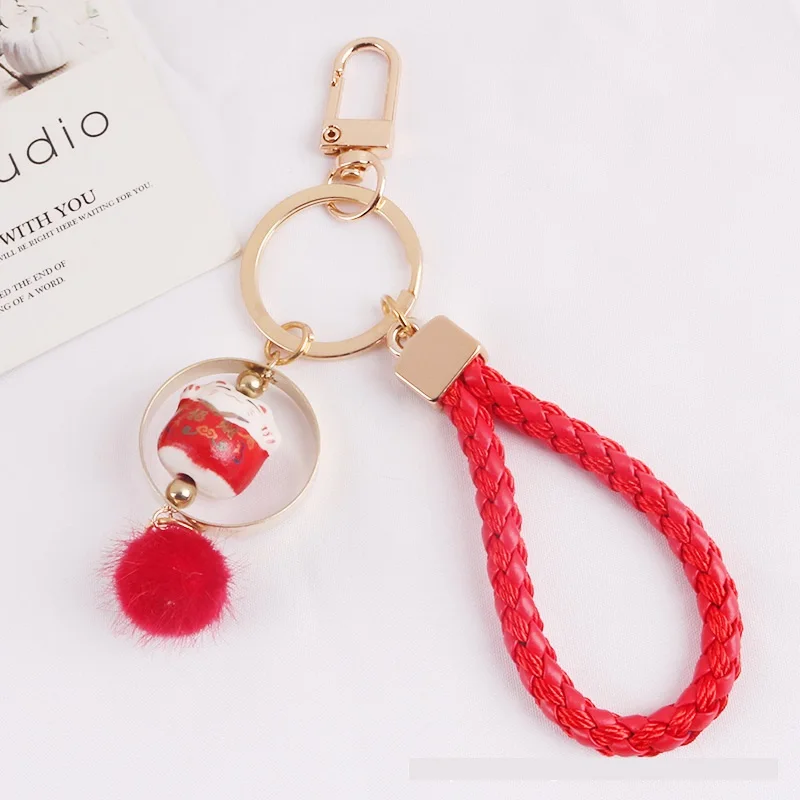 Creative Anime Animal Cat Hide Rope Key Chains Fashion Couples Mobile Phone Accessories Keyring Cute Lady Gift Pendant Keychain
Creative Anime Animal Cat Hide Rope Key Chains Fashion Couples Mobile Phone Accessories Keyring Cute Lady Gift Pendant Keychain