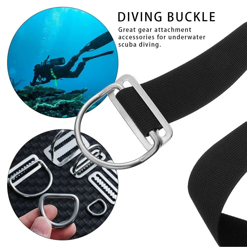 2" Stainless Steel Free Diving Webbing Harness Slide Keeper Scuba/Diving Weight Belt D Ring Belts Retainer Stopper
2" Stainless Steel Free Diving Webbing Harness Slide Keeper Scuba/Diving Weight Belt D Ring Belts Retainer Stopper