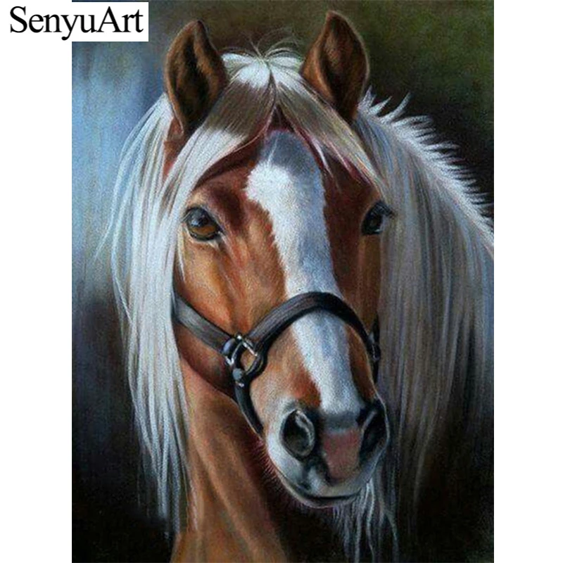 SenyuArt Full Round Square Diamond Painting Animal Horse Rhinestones Embroidery 5d Diy Cross Stitch Kit Mosaic Craft Home Decor
SenyuArt Full Round Square Diamond Painting Animal Horse Rhinestones Embroidery 5d Diy Cross Stitch Kit Mosaic Craft Home Decor