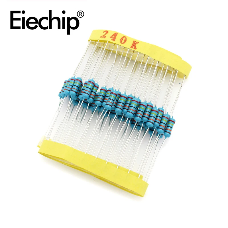 100pcs/lot 0.5W 1 ohm 1% Metal film resistor 1/2W resistance 240K Electronic resistors
100pcs/lot 0.5W 1 ohm 1% Metal film resistor 1/2W resistance 240K Electronic resistors