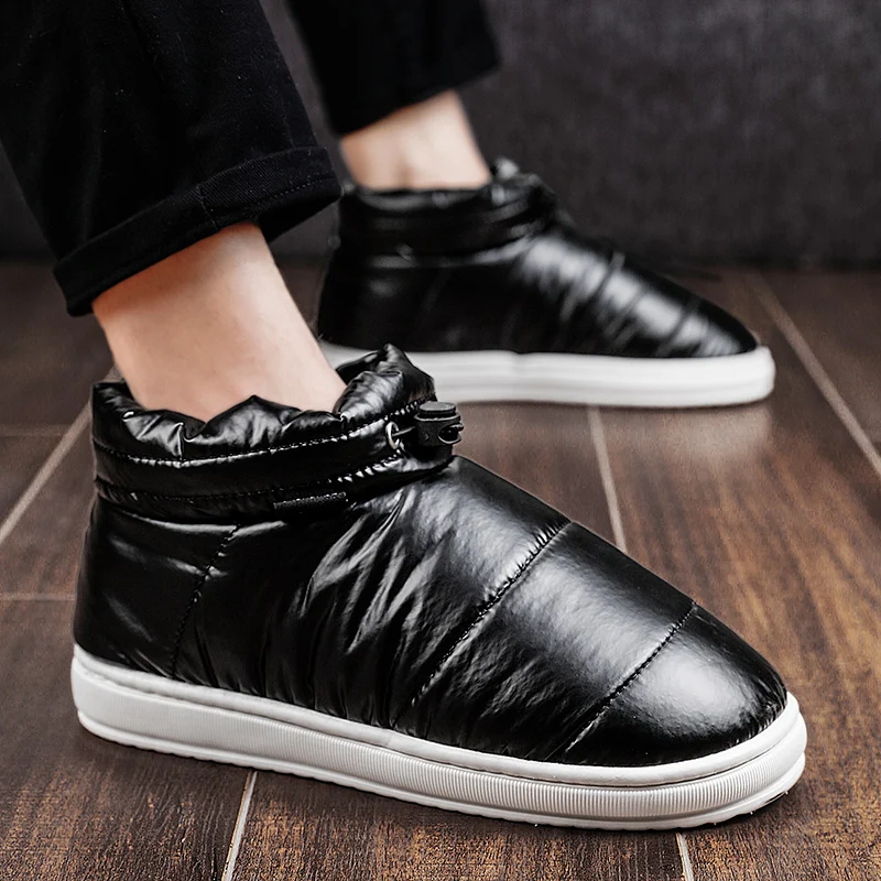 Snow Boots Men's Casual Shoes Woman 2021 Winter Male Footwear Fashion Silver Rubber Keep Warm Cotton-Padded Sneakers
Snow Boots Men's Casual Shoes Woman 2021 Winter Male Footwear Fashion Silver Rubber Keep Warm Cotton-Padded Sneakers