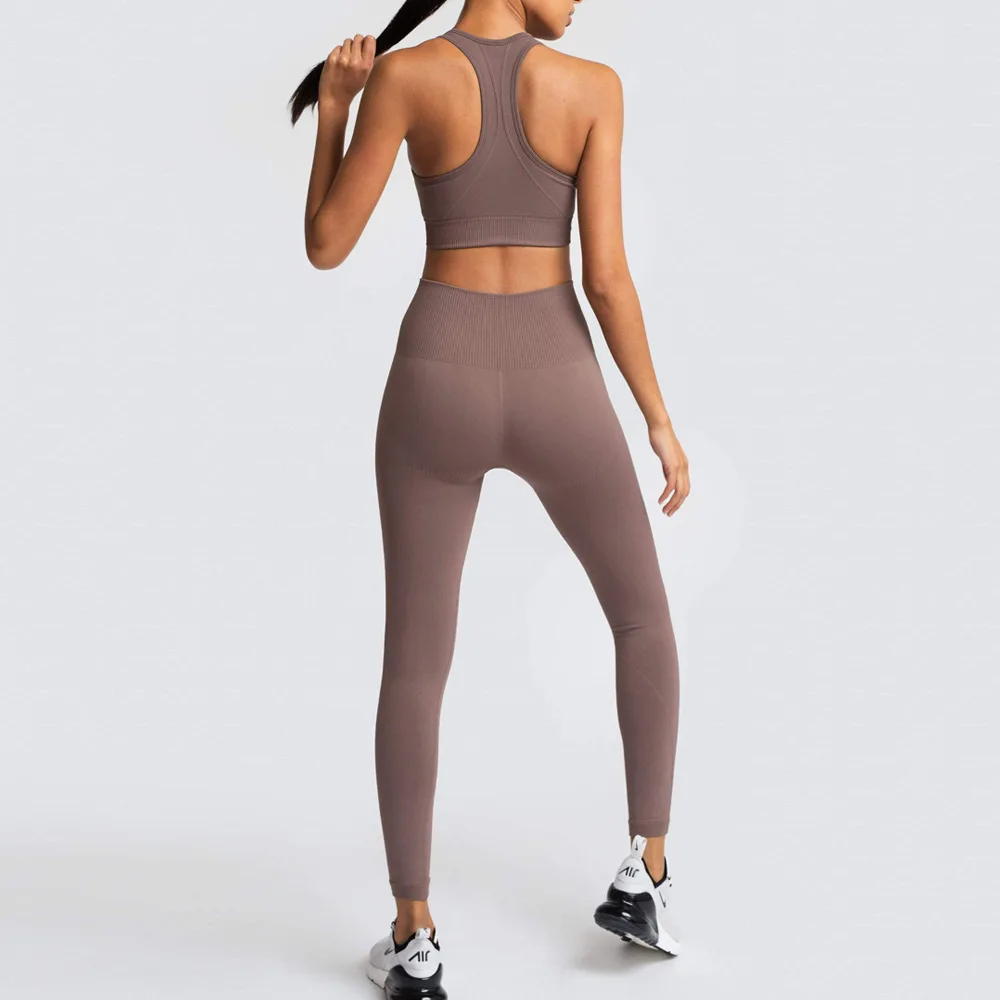 2020 Women's Yoga Set Seamless Sportswear 2-Piece Gym Yoga Clothes Sports Bra + Leggings Running Wear Skinny Sports Set Suit
2020 Women's Yoga Set Seamless Sportswear 2-Piece Gym Yoga Clothes Sports Bra + Leggings Running Wear Skinny Sports Set Suit
