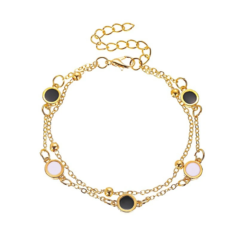 Couple bracelet simple double layer round black and white shell bracelet female personality all-match student jewelry wholesale
Couple bracelet simple double layer round black and white shell bracelet female personality all-match student jewelry wholesale