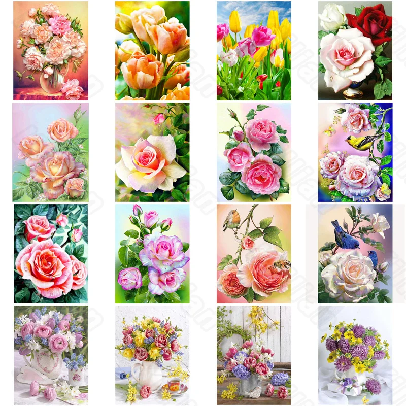 Diy Diamond Decoration Painting Flower White Blue Rose and Tulip Diamond Round Diamond Customizable Wall Art Decoration
Diy Diamond Decoration Painting Flower White Blue Rose and Tulip Diamond Round Diamond Customizable Wall Art Decoration