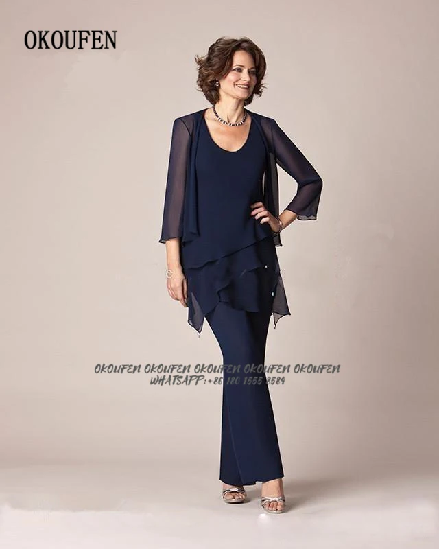 2020 Mother of the Bride Groom Formal Wedding Party Gown Dresses With Jacket Three Pieces Pantsuits Chiffon Vestidos de madrinha
2020 Mother of the Bride Groom Formal Wedding Party Gown Dresses With Jacket Three Pieces Pantsuits Chiffon Vestidos de madrinha