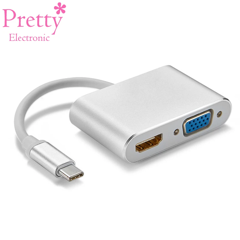 Type-C to HDMI-compatible 4K Adapter VGA Dual Interface High Quality 1080P HD VGA Interface Windows Cable Data Converter
Type-C to HDMI-compatible 4K Adapter VGA Dual Interface High Quality 1080P HD VGA Interface Windows Cable Data Converter