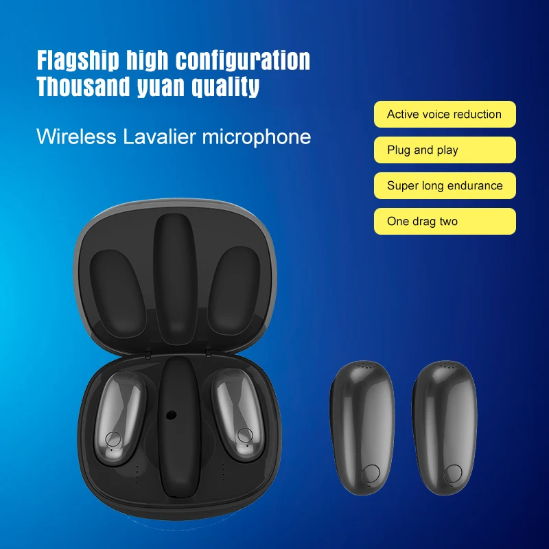 2.4G Wireless Lavalier Microphone With Charging Case Mini Clip Lapel Microphone For IPhone Android Audio Video Recording
2.4G Wireless Lavalier Microphone With Charging Case Mini Clip Lapel Microphone For IPhone Android Audio Video Recording