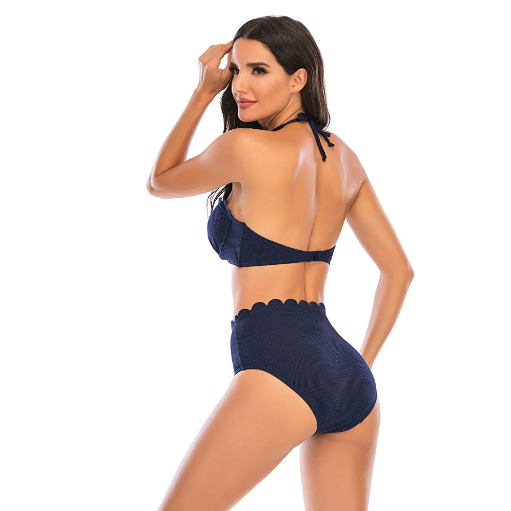 Womens Bikini Set Swimsuits Low Waist Split Halter Bathing Suits
Womens Bikini Set Swimsuits Low Waist Split Halter Bathing Suits
