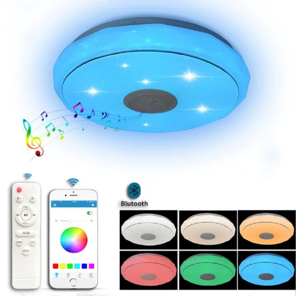36W Smart Modern RGB LED Ceiling Light Indoor Lighting APP bluetooth Music Ceiling Chandelier Bedroom Lamp With Remote Control
36W Smart Modern RGB LED Ceiling Light Indoor Lighting APP bluetooth Music Ceiling Chandelier Bedroom Lamp With Remote Control