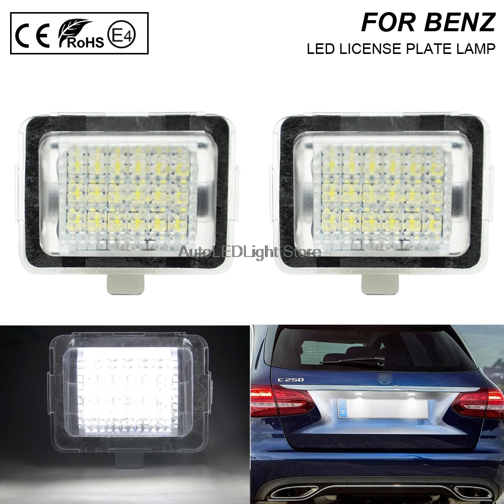 2Pcs LED License Plate Light Number Plate Lamp For Mercedes Benz C-Class W204 S204 E-Class W212 S212 W207(C207)A207 S-Class W221
2Pcs LED License Plate Light Number Plate Lamp For Mercedes Benz C-Class W204 S204 E-Class W212 S212 W207(C207)A207 S-Class W221