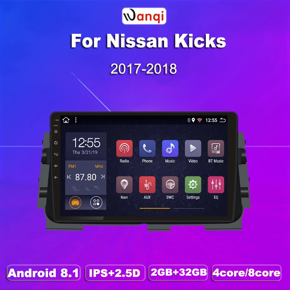 2G ram 32G rom 10 1 дюймов Android 8 Автомобильная dvd навигационная система для Nissan kicks 2017 2018