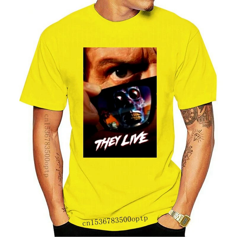 Новинка Мужская футболка с плакатом они живые черные мужские короткие топы рокабилиакол
Новинка Мужская футболка с плакатом они живые черные мужские короткие топы рокабилиакол