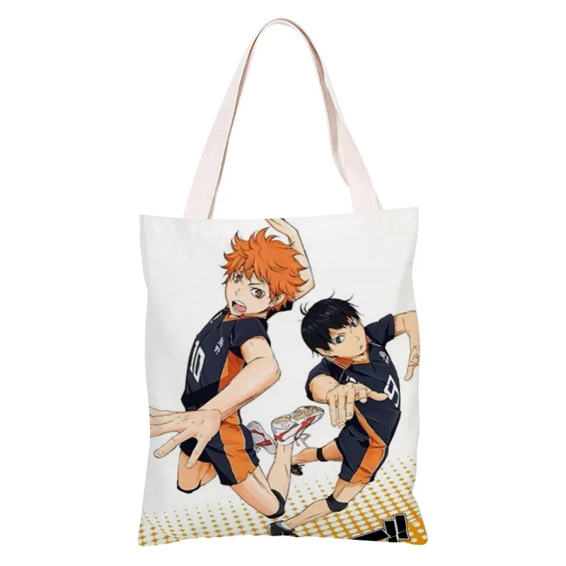 Японское аниме телефон Haikyuu! Холщовая Сумка на плечо Hinata Shoyo Kageyama Tobio, Студенческая Повседневная Портативная сумка для покупок 
Японское аниме телефон Haikyuu! Холщовая Сумка на плечо Hinata Shoyo Kageyama Tobio, Студенческая Повседневная Портативная сумка для покупок