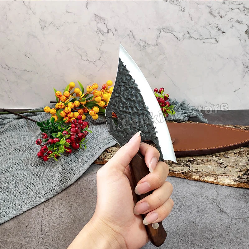 Hand-forged stainless steel boning knife Butcher knife Fish knife Meat cleaver Kitchen knife Outdoor cooking knife
Hand-forged stainless steel boning knife Butcher knife Fish knife Meat cleaver Kitchen knife Outdoor cooking knife