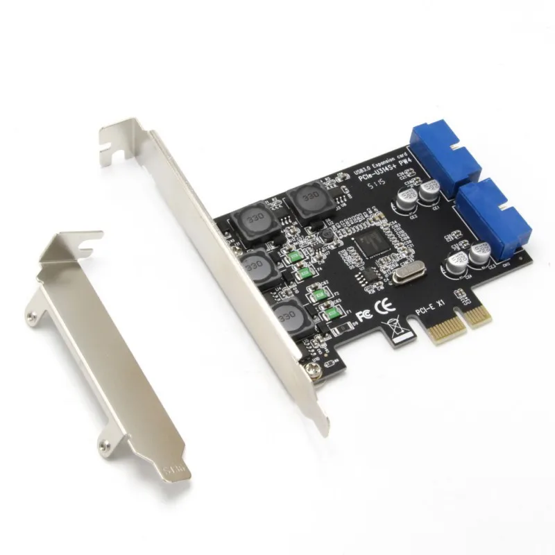 PCI Express To 4 Ports USB 3.0 Expansion Card Dual 19/20PIN 8A Power Supply Module Adapter
PCI Express To 4 Ports USB 3.0 Expansion Card Dual 19/20PIN 8A Power Supply Module Adapter
