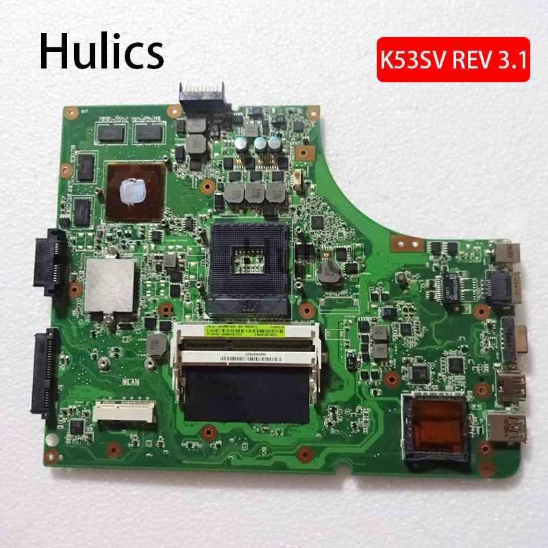 Hulics Original K53SV Motherboard REV 3.1 for Asus K53SV A53S K53S K53SC K53SM Laptop Motherboard 60-N3GMB1B00
Hulics Original K53SV Motherboard REV 3.1 for Asus K53SV A53S K53S K53SC K53SM Laptop Motherboard 60-N3GMB1B00