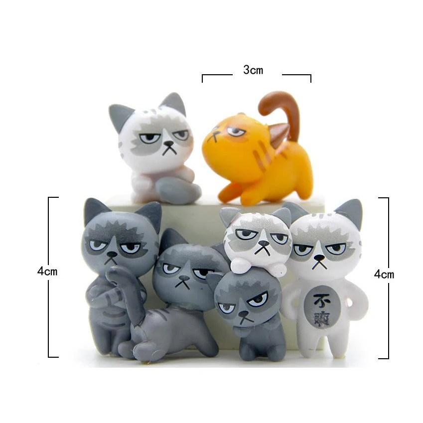 Angry Cat Action Figures Unhappy Kitty Small Statue Mini Figurine Crafts Ornament Miniatures Play House Car Decor
Angry Cat Action Figures Unhappy Kitty Small Statue Mini Figurine Crafts Ornament Miniatures Play House Car Decor