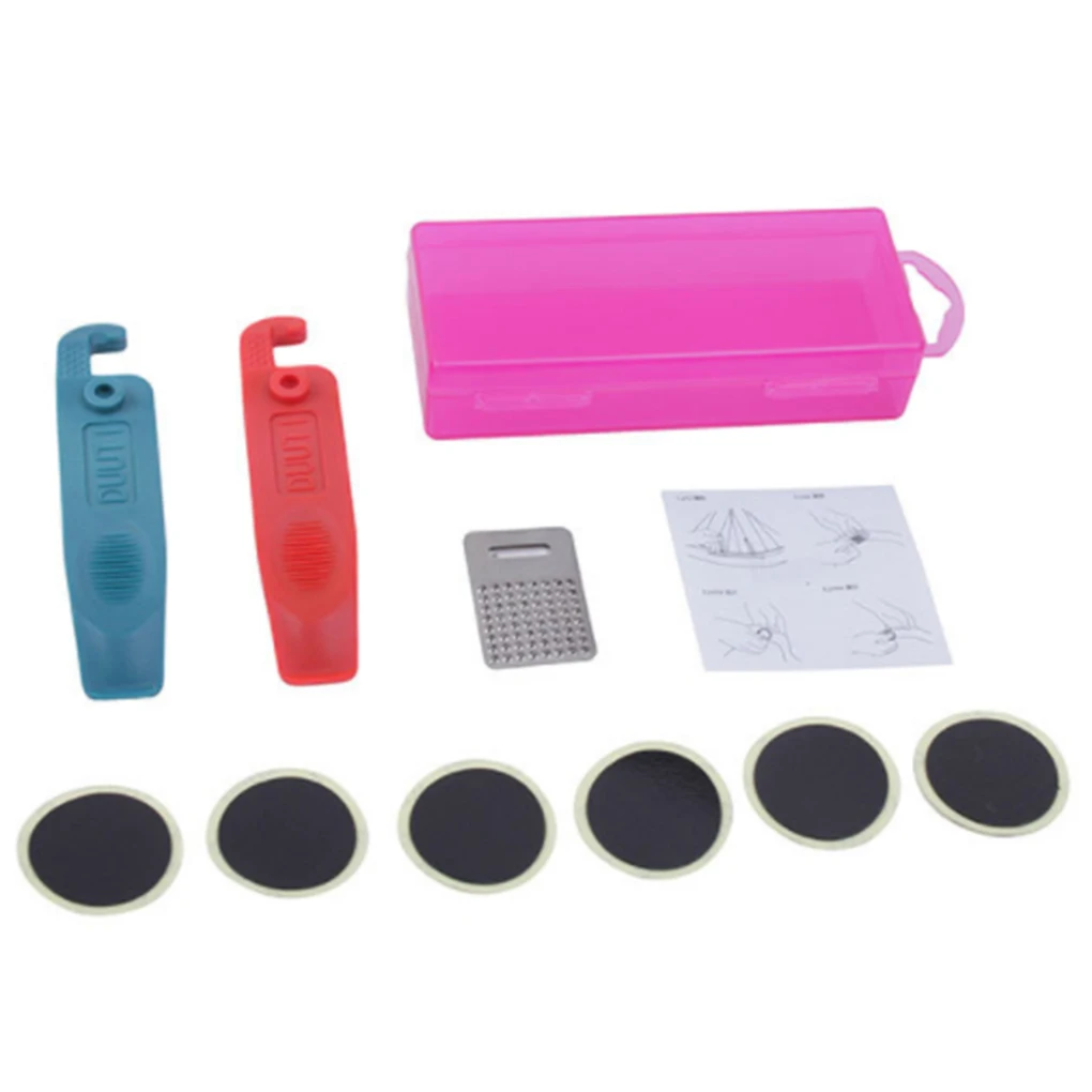 Mountain Bike Road Cycling Tire No Glue Rubber Patch Kit Bicycle Tyre Repair Set Plastic Storage Box
Mountain Bike Road Cycling Tire No Glue Rubber Patch Kit Bicycle Tyre Repair Set Plastic Storage Box