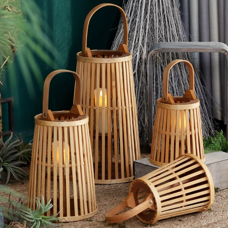 Handmade Natural Wooden Bamboo Candle Lanterns With Handle In Small Middle Large Sizes Home Garden Decor Hollow Candle Holder
Handmade Natural Wooden Bamboo Candle Lanterns With Handle In Small Middle Large Sizes Home Garden Decor Hollow Candle Holder