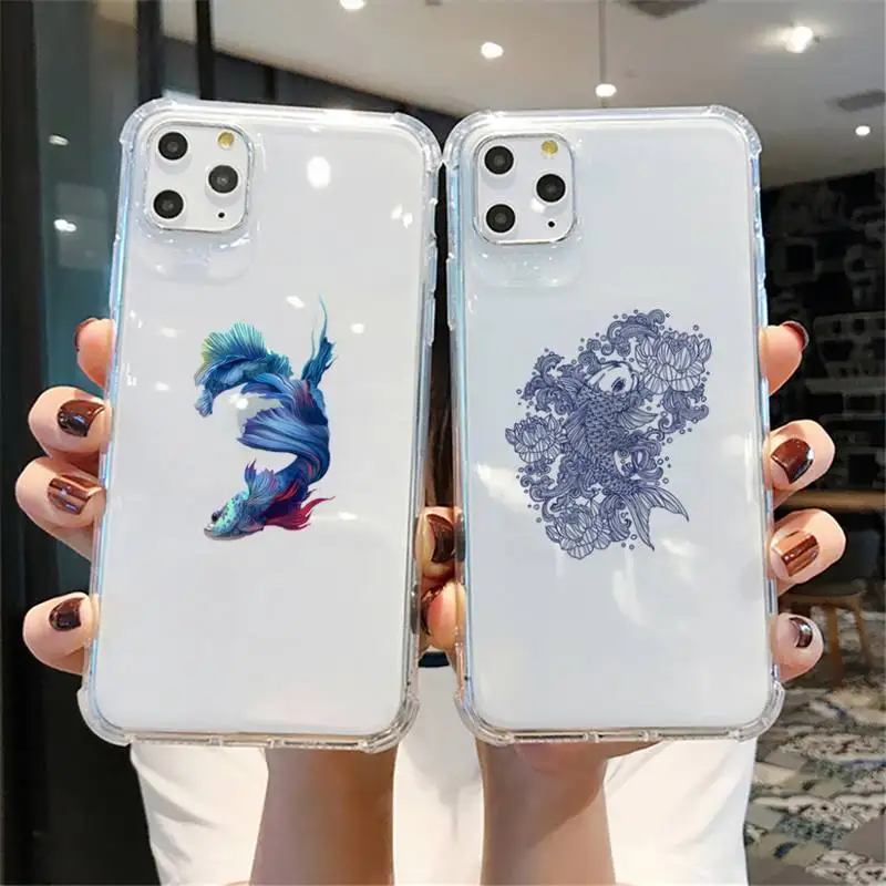 Koi Fish Phone Case For iPhone X XS MAX 6 6s 7 7plus 8 8Plus 5 5S SE 2020 XR 11 11pro max Clear funda Cover
Koi Fish Phone Case For iPhone X XS MAX 6 6s 7 7plus 8 8Plus 5 5S SE 2020 XR 11 11pro max Clear funda Cover