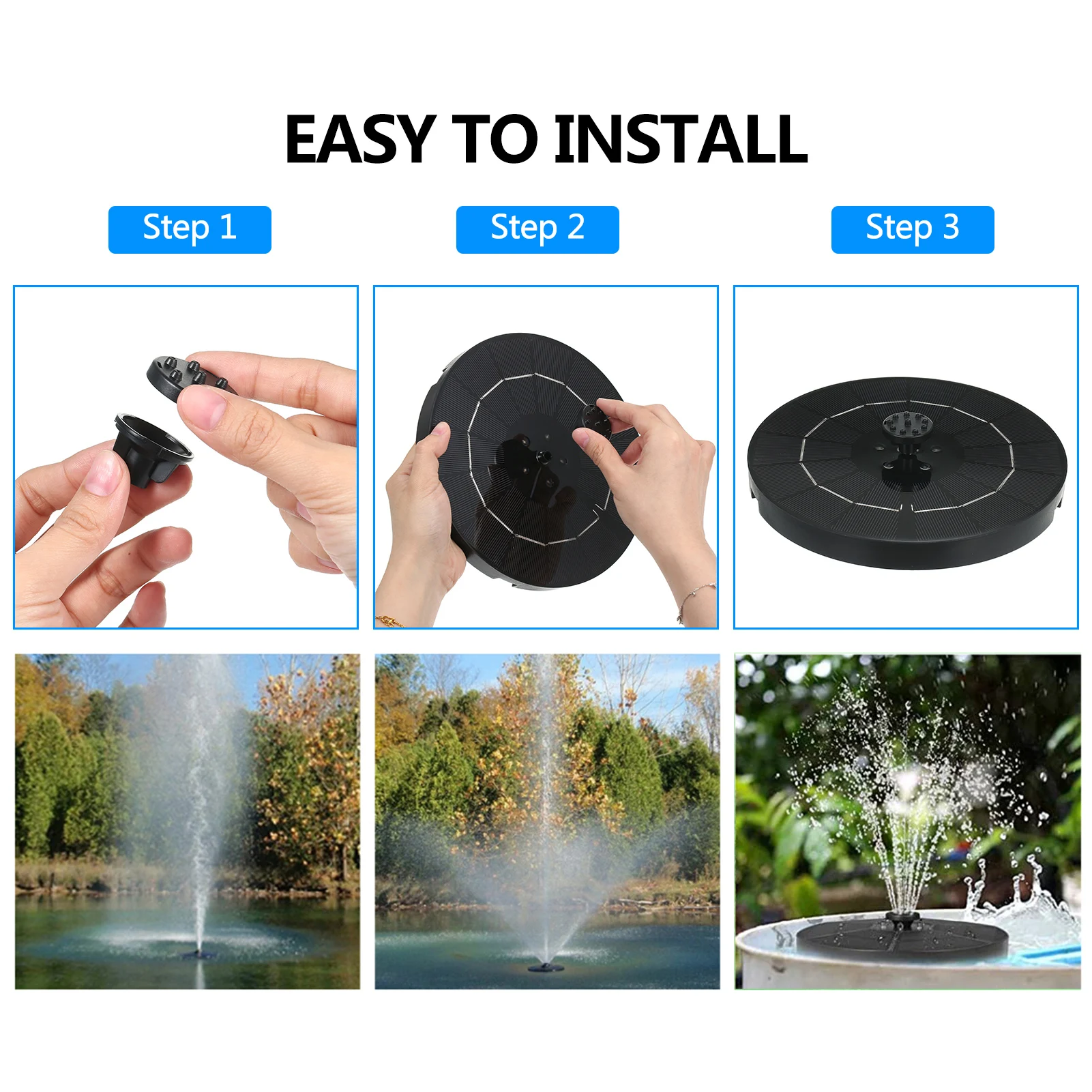 Mini Solar Water Fountain Pool Pond Waterfall Fountain Garden Decoration Outdoor Bird Bath Solar Powered Fountain Floating Water
Mini Solar Water Fountain Pool Pond Waterfall Fountain Garden Decoration Outdoor Bird Bath Solar Powered Fountain Floating Water