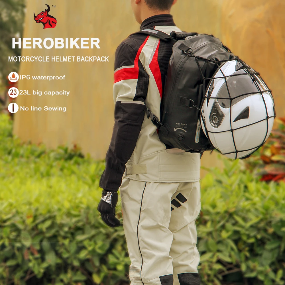 HEROBIKER мотоциклетная сумка Водонепроницаемый мотоциклетный рюкзак шлем Чемодан