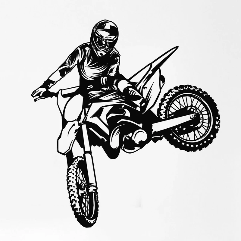 Внедорожные наклейки для мотоциклов гоночные постеры мотокросса виниловые