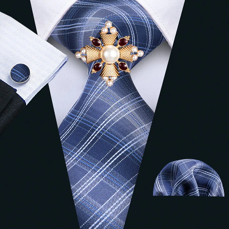 Hot Sale Men Tie Pocket Square Blue Plaid 100% Silk Men Tie Gravata Corbata Male Necktie Handkerchief Cufflinks Brooch Set 8.5cm
Hot Sale Men Tie Pocket Square Blue Plaid 100% Silk Men Tie Gravata Corbata Male Necktie Handkerchief Cufflinks Brooch Set 8.5cm