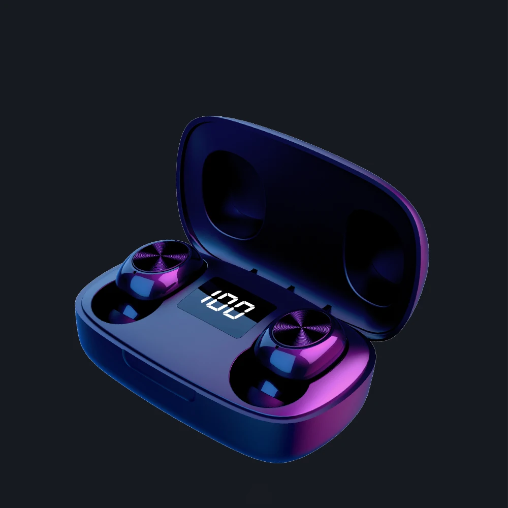 TWS Bluethooth Earphone Button Control Wireless Headphones LED Display IPX7 Waterproof Noise Cancelling Earbuds With Microphone
TWS Bluethooth Earphone Button Control Wireless Headphones LED Display IPX7 Waterproof Noise Cancelling Earbuds With Microphone