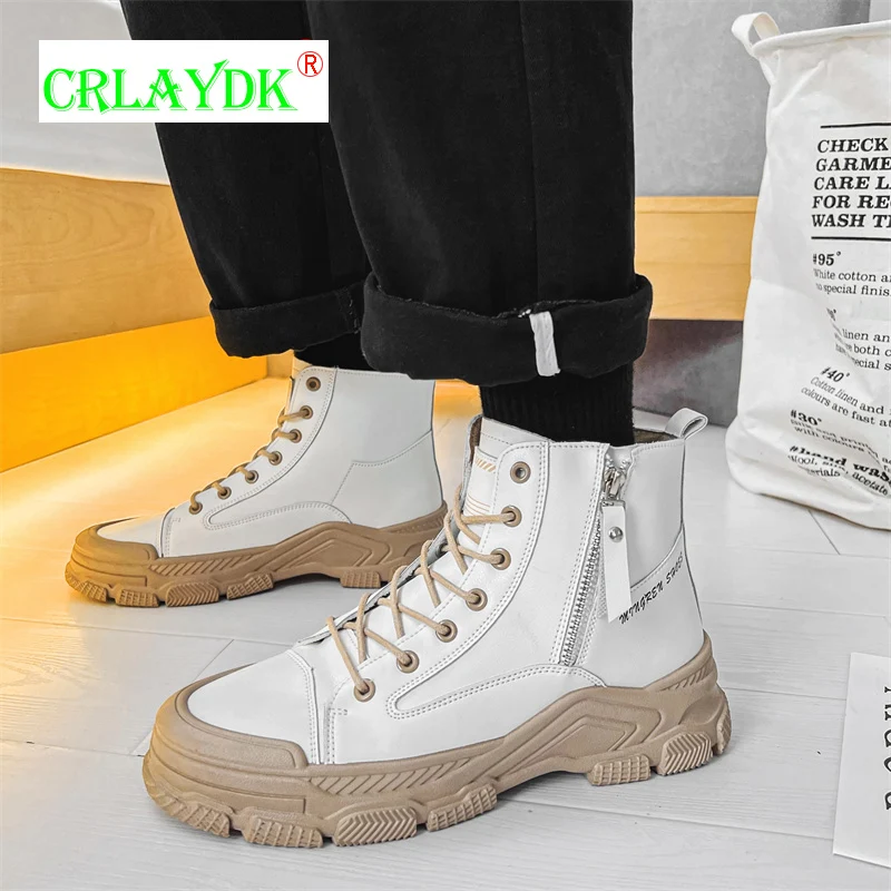 Мужские ботильоны на платформе CRLAYDK на молнии, кожаные высокие ботинки на толстой подошве, повседневная обувь для подростков, водонепроница...
Мужские ботильоны на платформе CRLAYDK на молнии, кожаные высокие ботинки на толстой подошве, повседневная обувь для подростков, водонепроница...