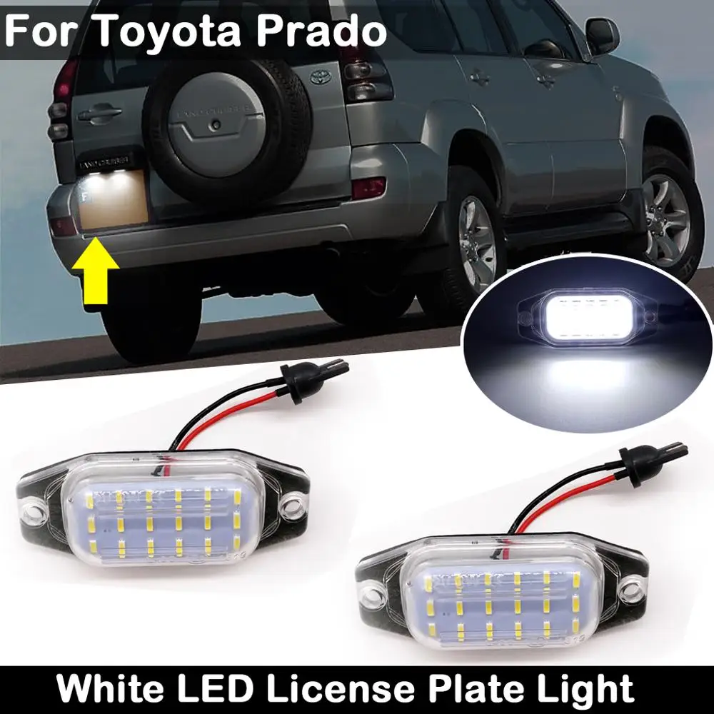 2 шт. для Toyota Prado 2010-2016 прозрачные линзы, высокая яркость светодиодный белый светодиод, подсветильник номерного знака, лампа номерного знака
2 шт. для Toyota Prado 2010-2016 прозрачные линзы, высокая яркость светодиодный белый светодиод, подсветильник номерного знака, лампа номерного знака