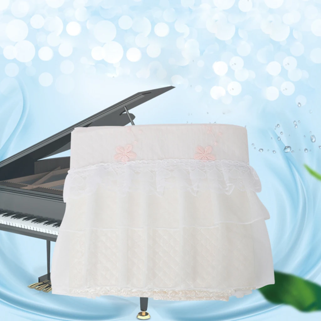 White Dustproof Piano Cloth Piano Cover Lace Design Grand Piano for 150 Type
White Dustproof Piano Cloth Piano Cover Lace Design Grand Piano for 150 Type