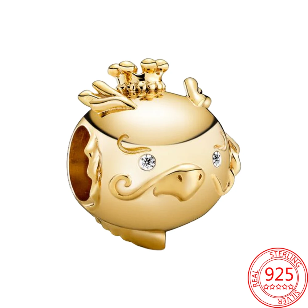 New 925 Sterling Silver luxurious for Women Jewelry Gift Charm Shiny golden dragon Pendant Beads Fit Pandora Bracelet Bangles
New 925 Sterling Silver luxurious for Women Jewelry Gift Charm Shiny golden dragon Pendant Beads Fit Pandora Bracelet Bangles
